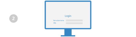 Kontowechsel Grafik: Login Online-Banking
