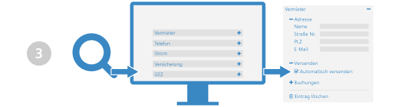 Kontowechsel Grafik: Information Ihrer Zahlungspartner ermitteln lassen